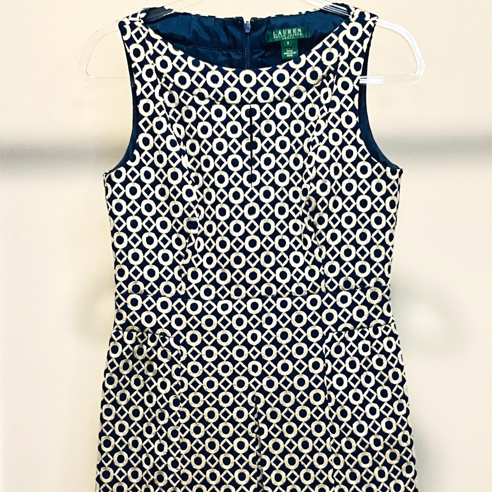 New Ralph Lauren flattering summer  fit flare dress work/night